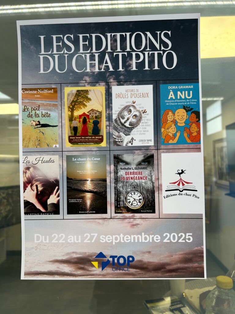 Quelques ouvrages d'auteurs des éditions du Chat Pito