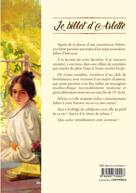 Le billet d'Arlette, 4ème de couverture